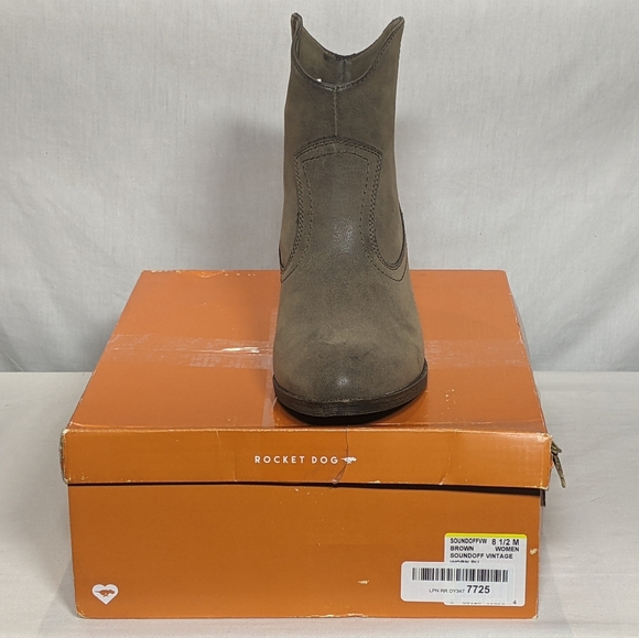 NEW Rocket Dog Womens Soundoff Ankle Boot Sz 8.5 brown sundoff vintage - Picture 4 of 4